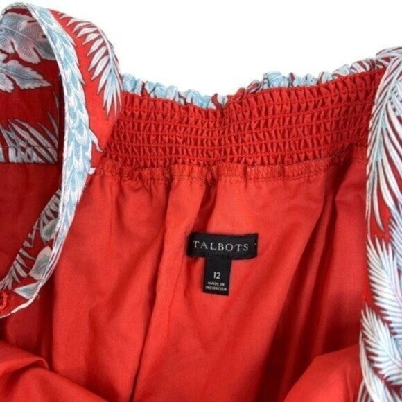 Talbots Red Floral Midi Dress - Picture 5 of 6